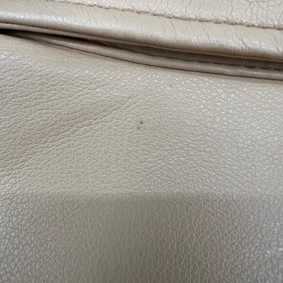 Marc New York Women's Faux Leather Cut Out Design Raw Edge Beige Jacket Size L - Picture 13 of 13